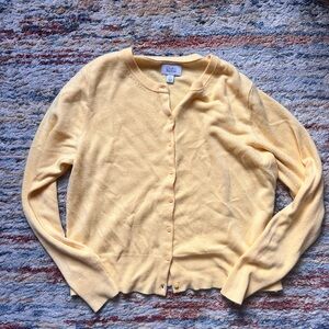 Croft & Barrow Soft Yellow Cardigan